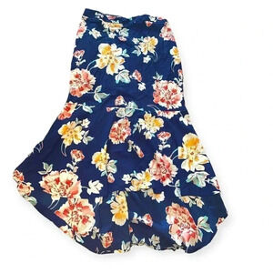 Ashley Stewart floral high low skirt
